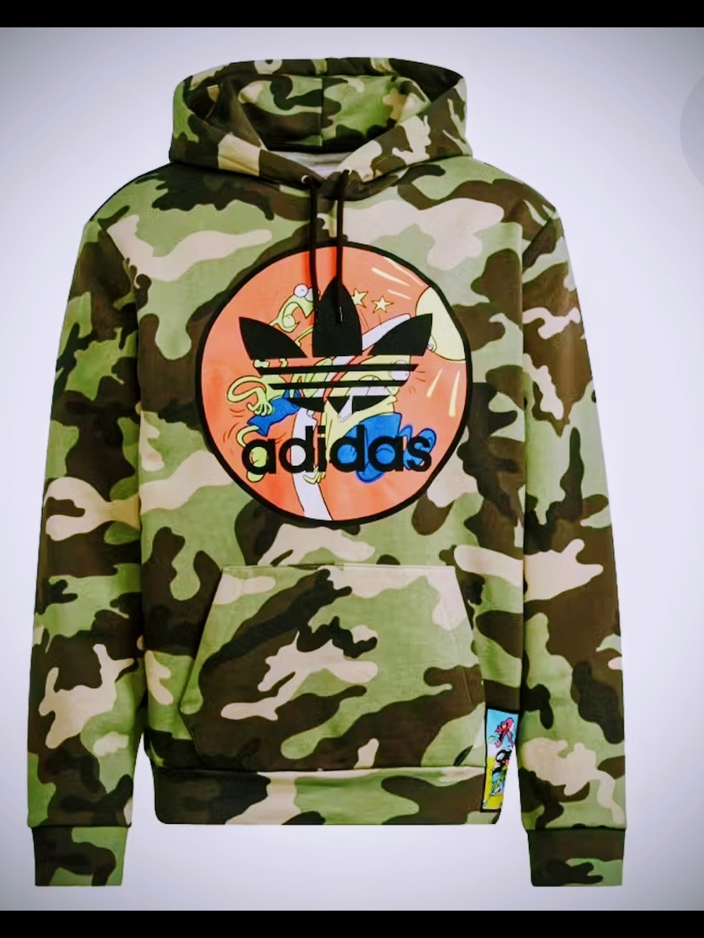 Adidas Originals x Jeremy Scott Camo Graphic Hoodie H53373 Multi - Rare Men's L - Picture 2 of 9